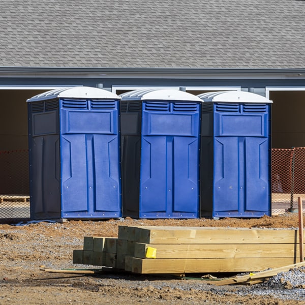 what is the expected delivery and pickup timeframe for the portable toilets in Evansville Minnesota